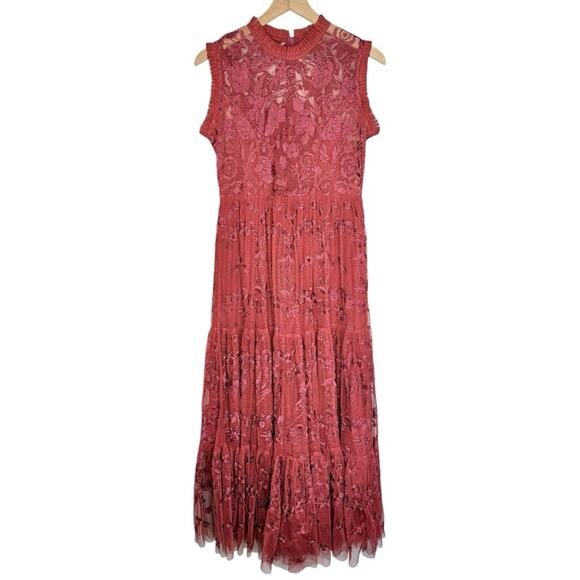 Sundance Dresses & Skirts - Sundance Catalog Rielle Lace Maxi Dress by Tolani Size Small Red Dress